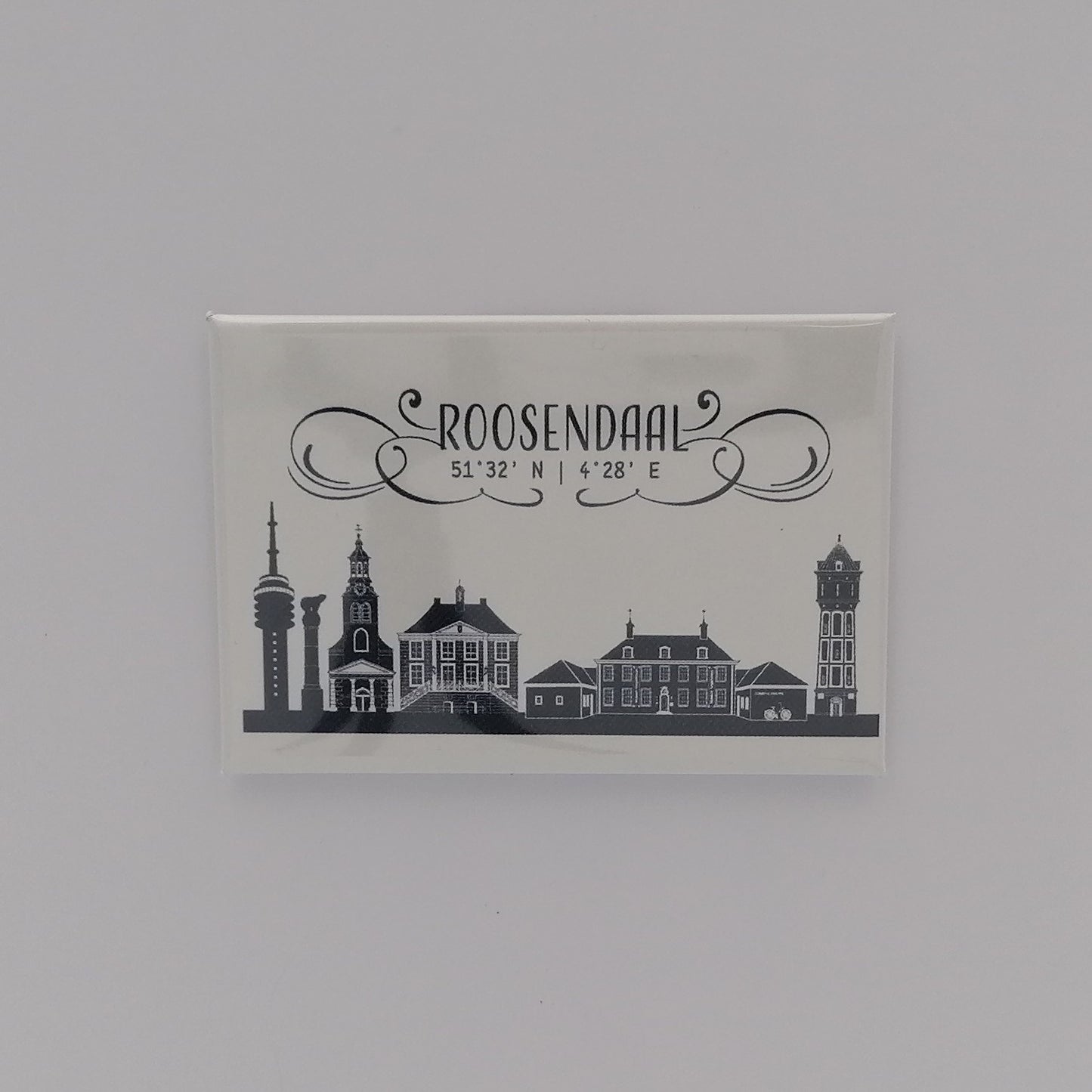Magneet Roosendaal blauw