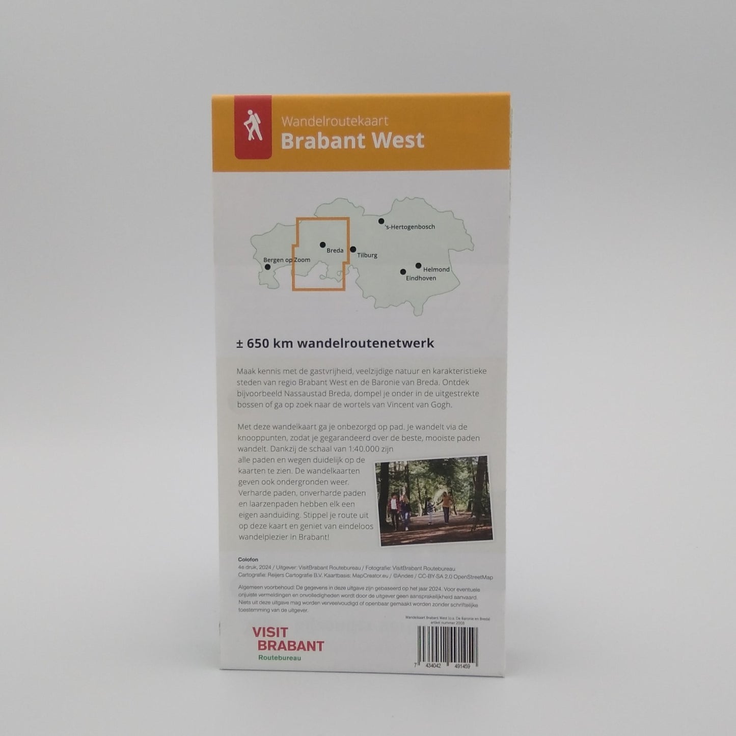 Wandelroutekaart Brabant West - Baronie