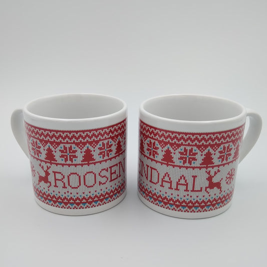 Kerstkoffiekopjes Roosendaal gebreid