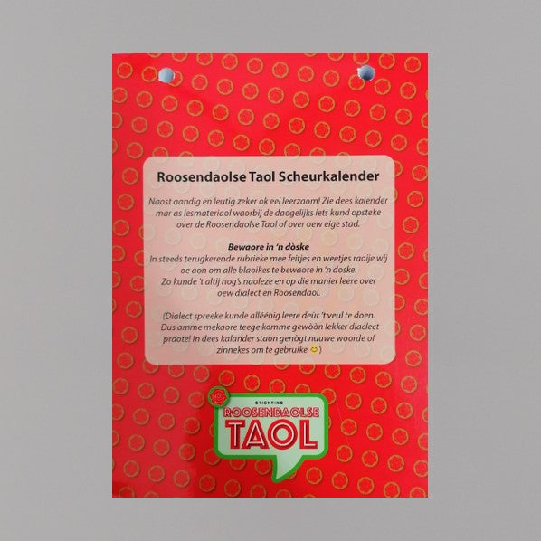 Scheurkalender Roosendaolse Taol