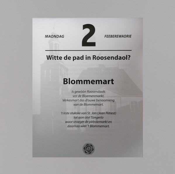 Scheurkalender Roosendaolse Taol