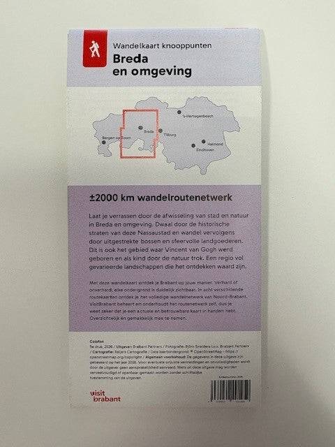 Wandelkaart Breda en omgeving, met De Baronie