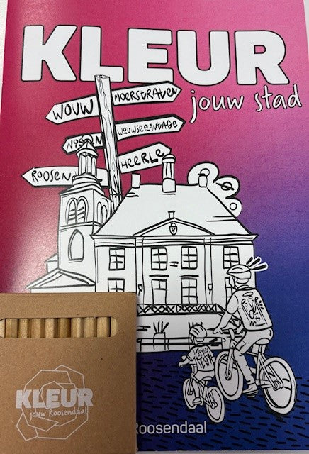 Kleurboek Roosendaal met 12 potloden